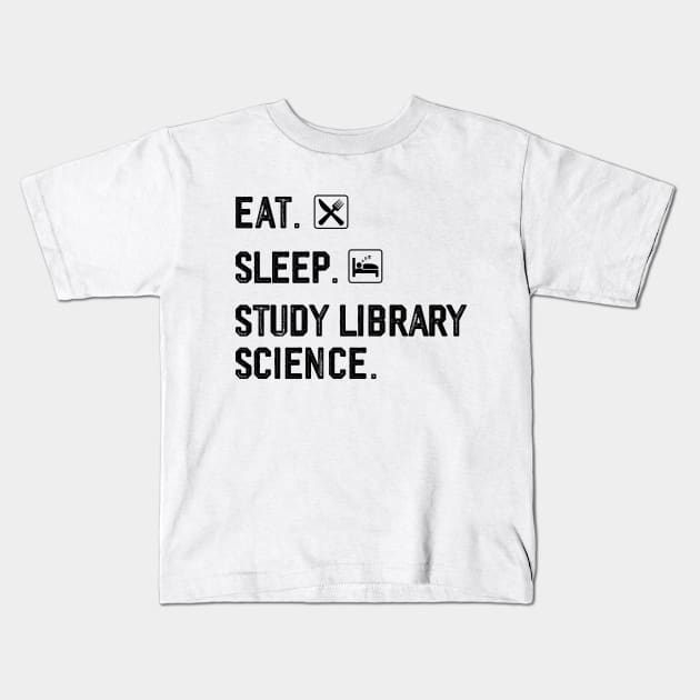 Library science student degree librarian science teacher Kids T-Shirt by Printopedy